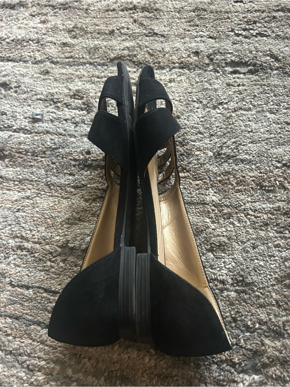 Circus by Sam Edelman Black Open-Toe Crisscross Flats - Picture 5 of 6